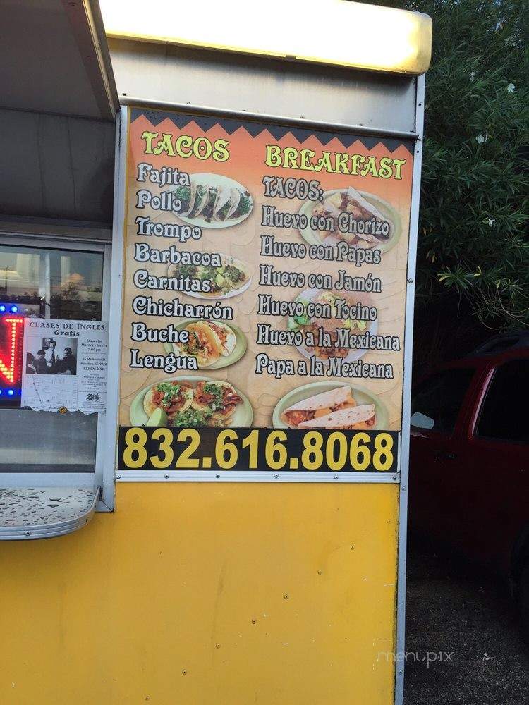 Hidalgo Taqueria - Houston, TX menu_pic