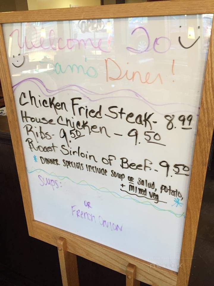 Sam's Diner - Davenport, IA menu_pic