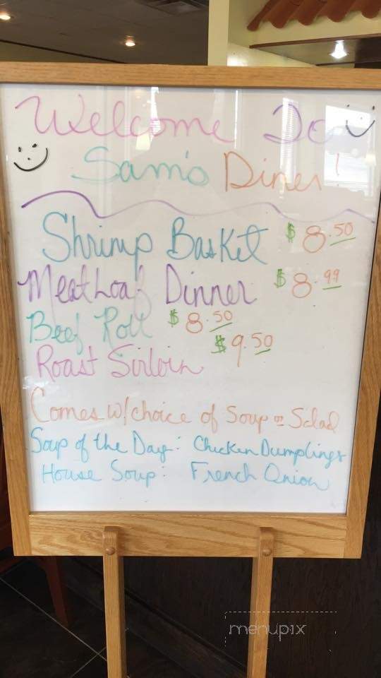Sam's Diner - Davenport, IA menu_pic