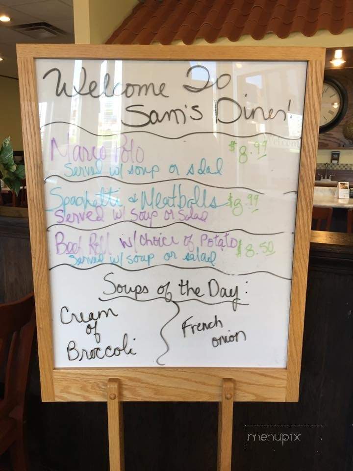 Sam's Diner - Davenport, IA menu_pic