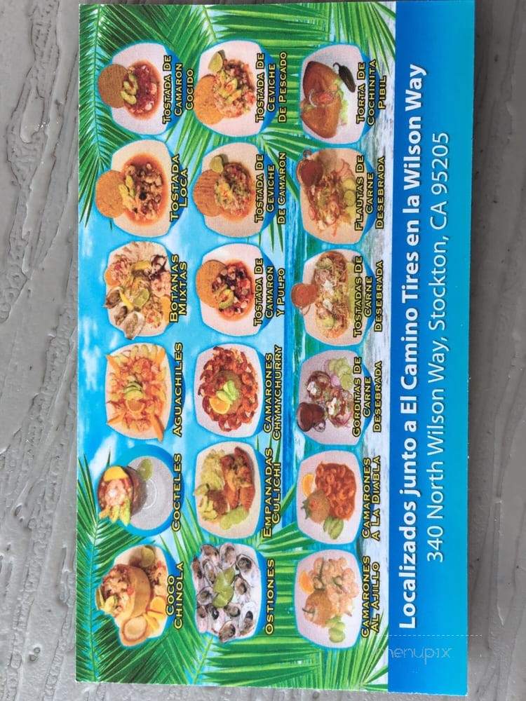Mariscos Chinola - Stockton, CA menu_pic