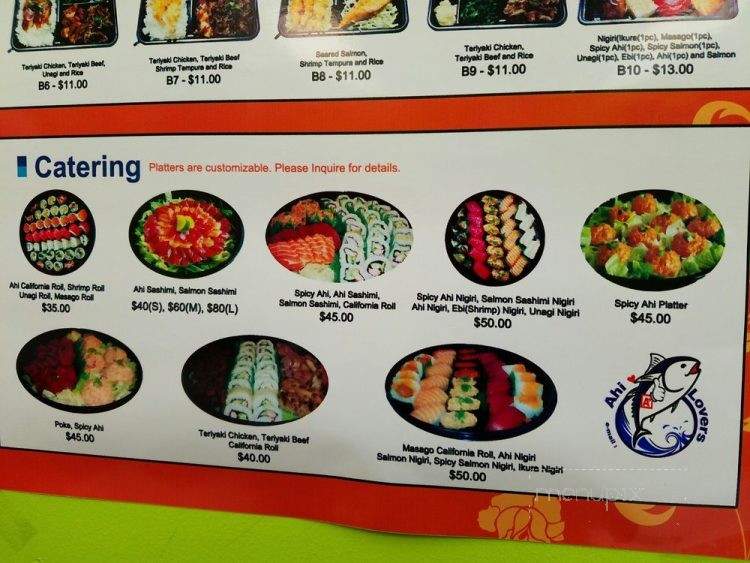 Ahi Lovers 2 - Honolulu, HI menu_pic