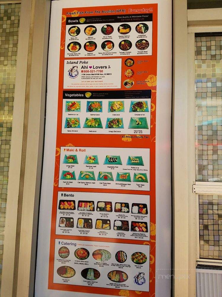 Ahi Lovers 2 - Honolulu, HI menu_pic
