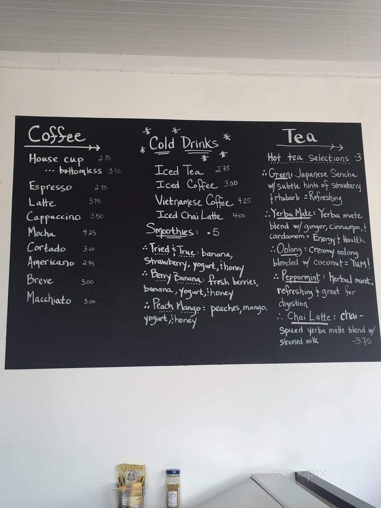 Bean Roasting House and Cafe - Louisville, KY menu_pic