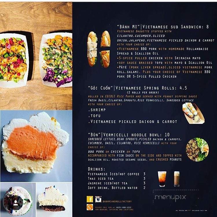 Banh Mi & Roll Factory - Nashville, TN menu_pic
