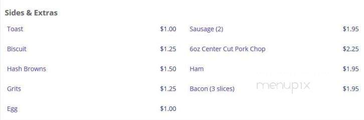 Brandon's On The Bend - Many, LA menu_pic