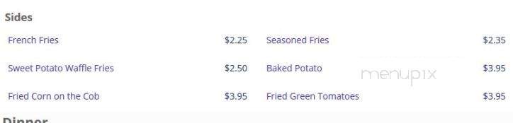 Brandon's On The Bend - Many, LA menu_pic