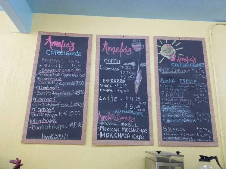Amelia's Coffee + Grindz - Honolulu, HI menu_pic