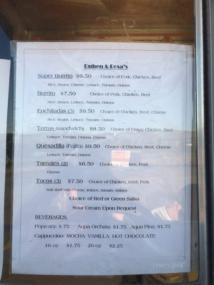 Rosa's & Ruben's - Cody, WY menu_pic