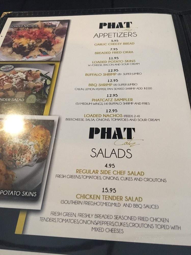 PhatCatz - Buffalo, NY menu_pic
