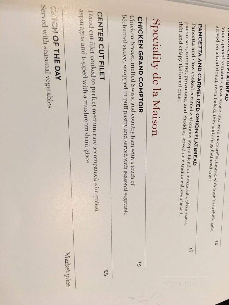 Le Grand Comptoir - Houston, TX menu_pic