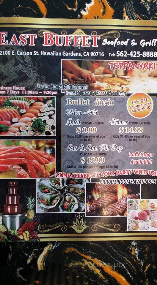 East Buffet - Hawaiian Gardens, CA menu_pic