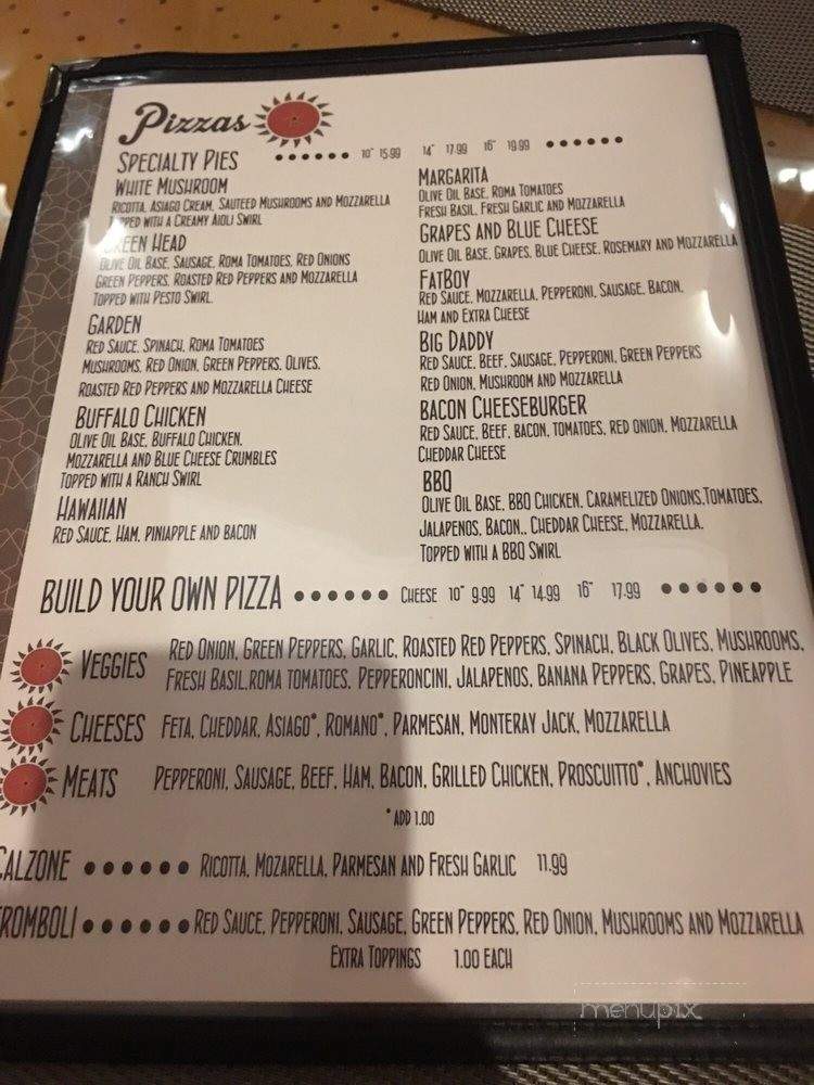 Sorellas Pizza & Pasta - Ocracoke, NC menu_pic