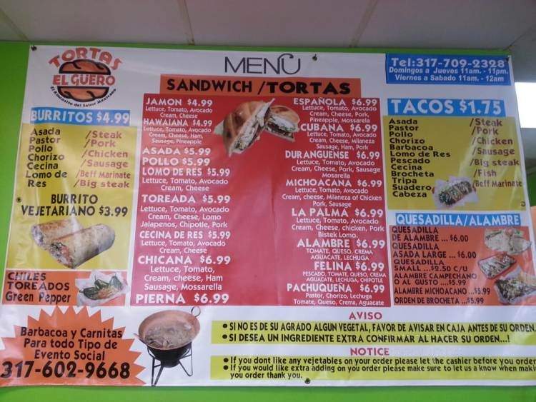 /28654073/Tortas-El-Guero-Indianapolis-IN - Indianapolis, IN