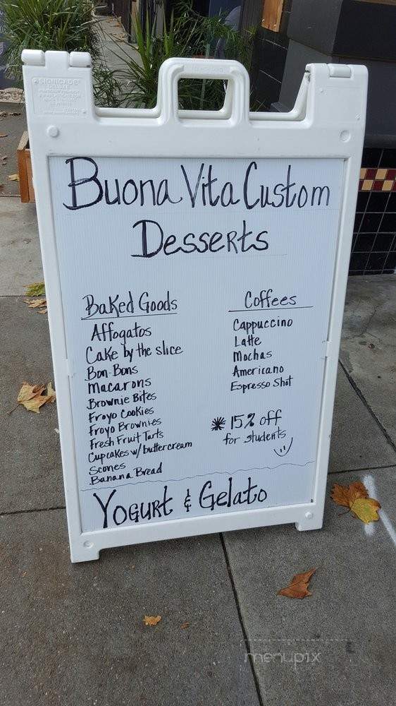 Buona Vita Yogurt - Berkeley, CA menu_pic