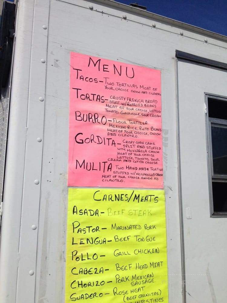 Alebrijes Grill Mexican Food Truck - Los Angeles, CA menu_pic