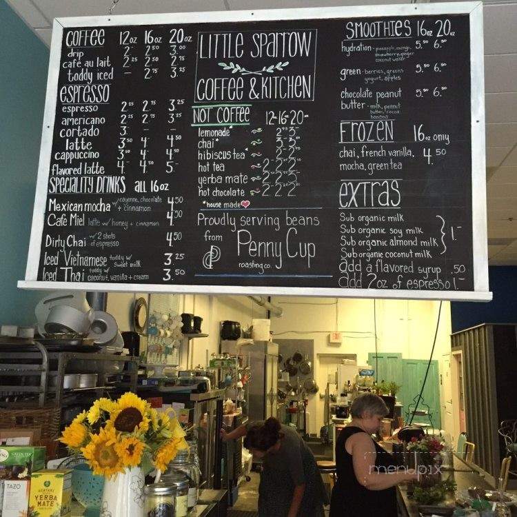 Little Sparrow Coffee and Kitchen - Asheville, NC menu_pic