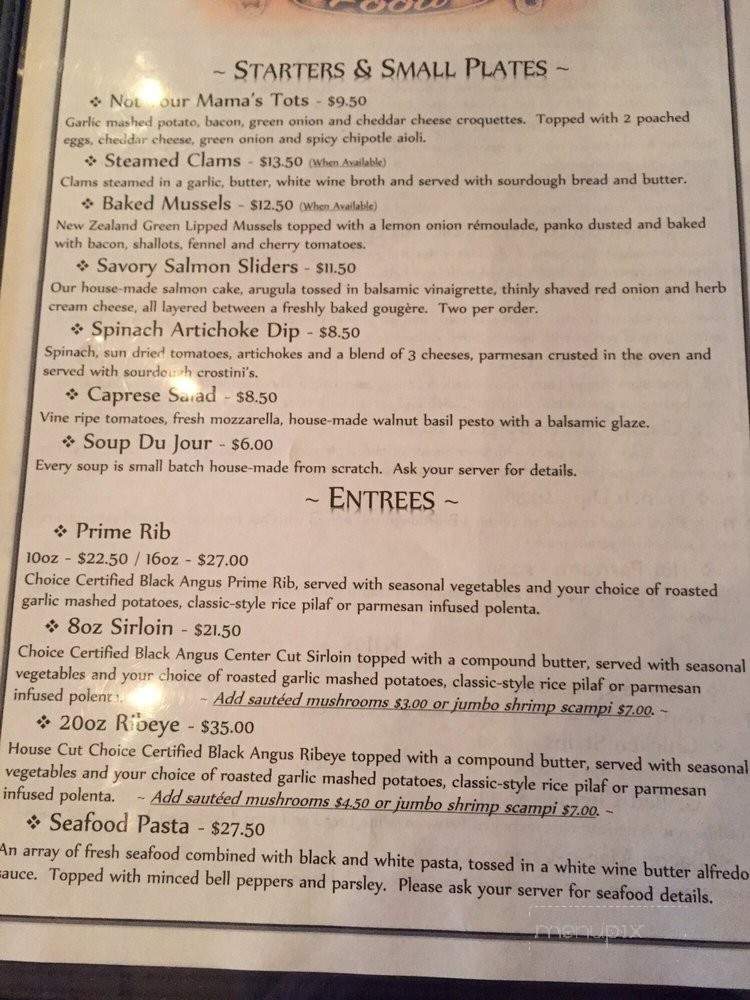 The Rustic Divide - Georgetown, CA menu_pic