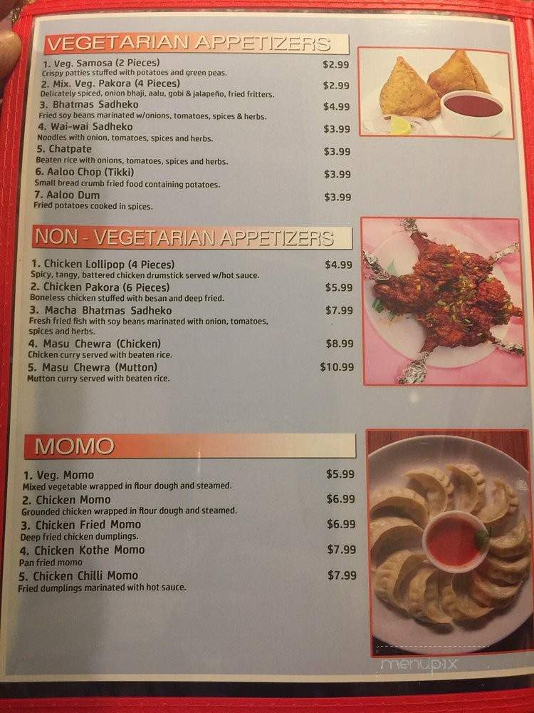 Namaste - Fort Worth, TX menu_pic