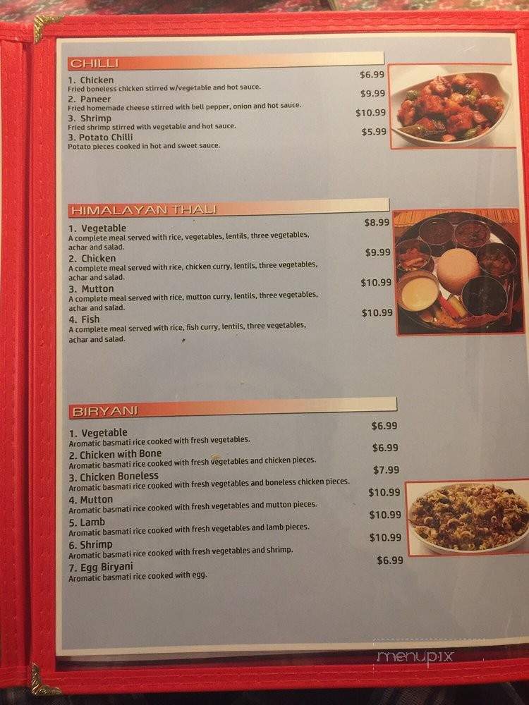 Namaste - Fort Worth, TX menu_pic