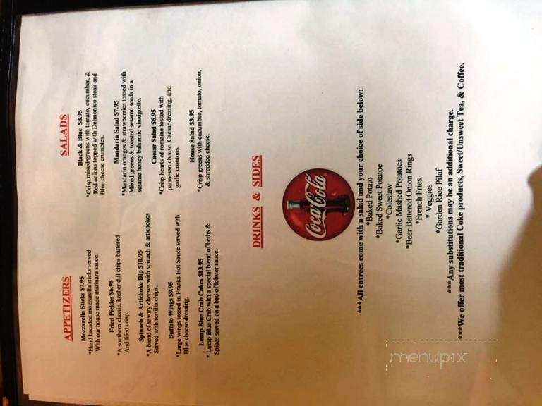 Backwoods Woodfired Grill - Lucedale, MS menu_pic