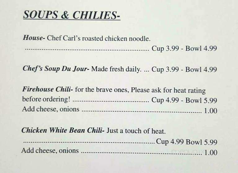 Chef Carl's Roadhouse - Cleveland, TN menu_pic