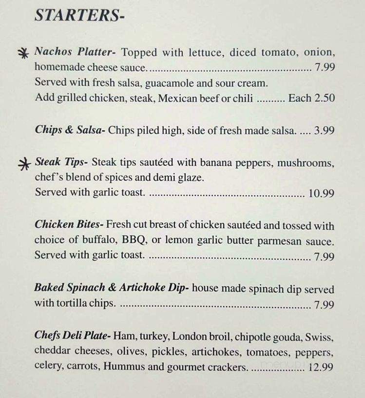 Chef Carl's Roadhouse - Cleveland, TN menu_pic