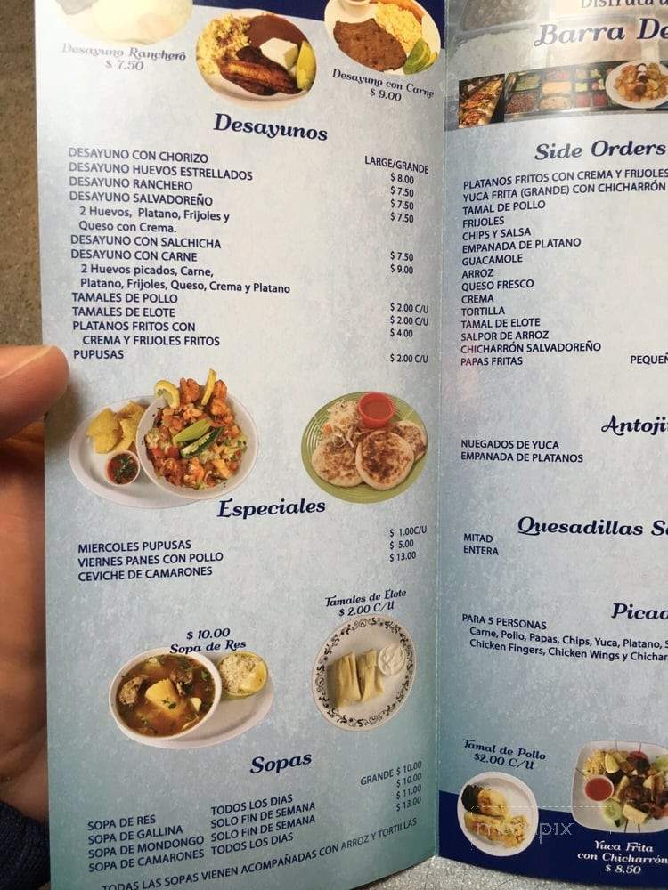 Sabor Salvadoreno - Revere, MA menu_pic