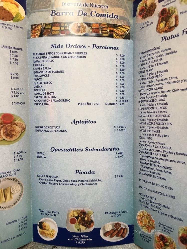 Sabor Salvadoreno - Revere, MA menu_pic