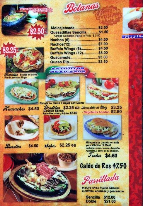 Taqueria Cholula - Glendale, AZ menu_pic