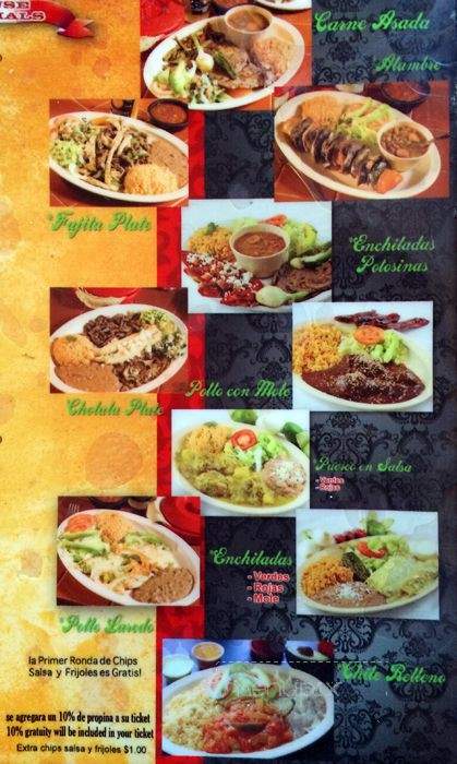 Taqueria Cholula - Glendale, AZ menu_pic