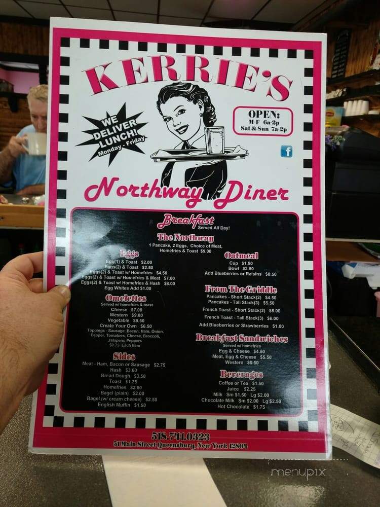 Kerrie's Northway Diner - Queensbury, NY menu_pic