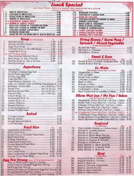 New Hardee - Brooklyn, NY menu_pic