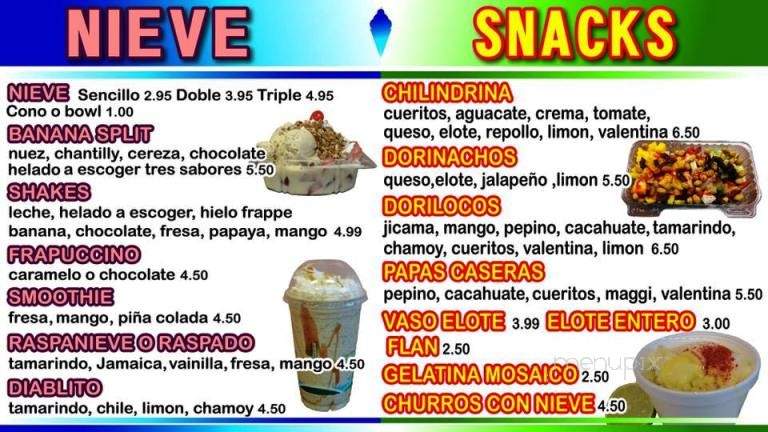 Los Mangos - Denver, CO menu_pic
