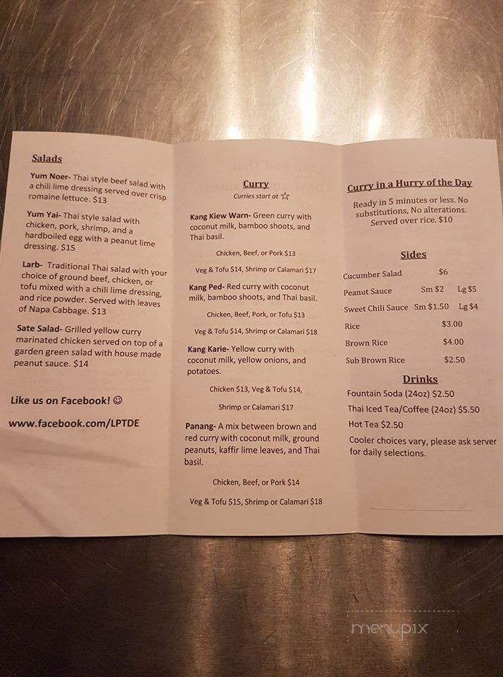 Lahn Pad Thai Downtown Express - Anchorage, AK menu_pic