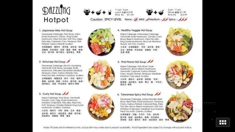 Cafe Dazzling - Tracy, CA menu_pic