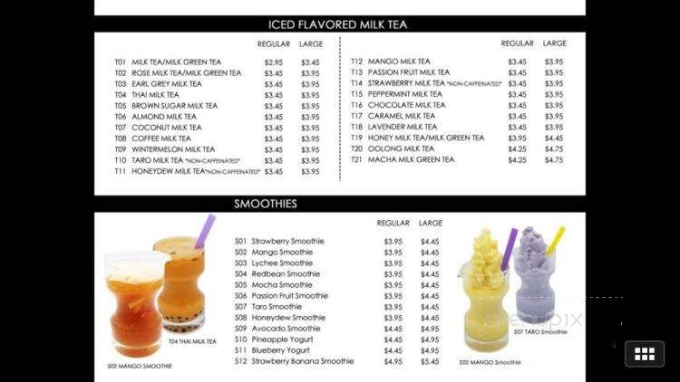 Cafe Dazzling - Tracy, CA menu_pic