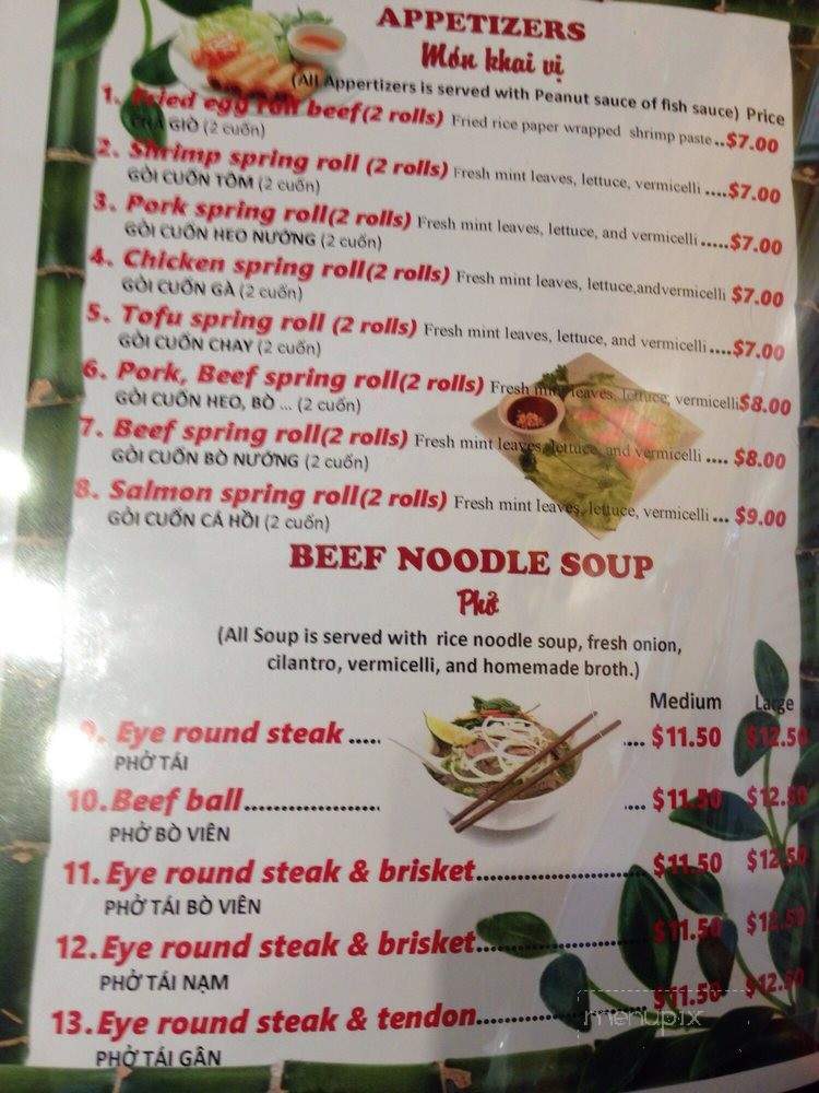 Pho 99 - Wethersfield, CT menu_pic