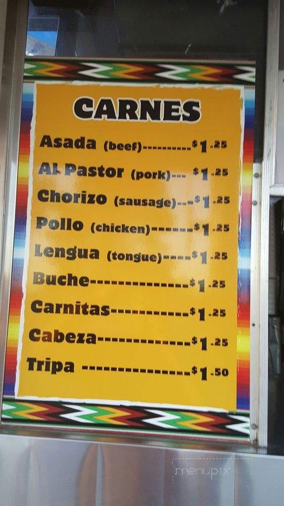 Tulias Tacos - Azusa, CA menu_pic