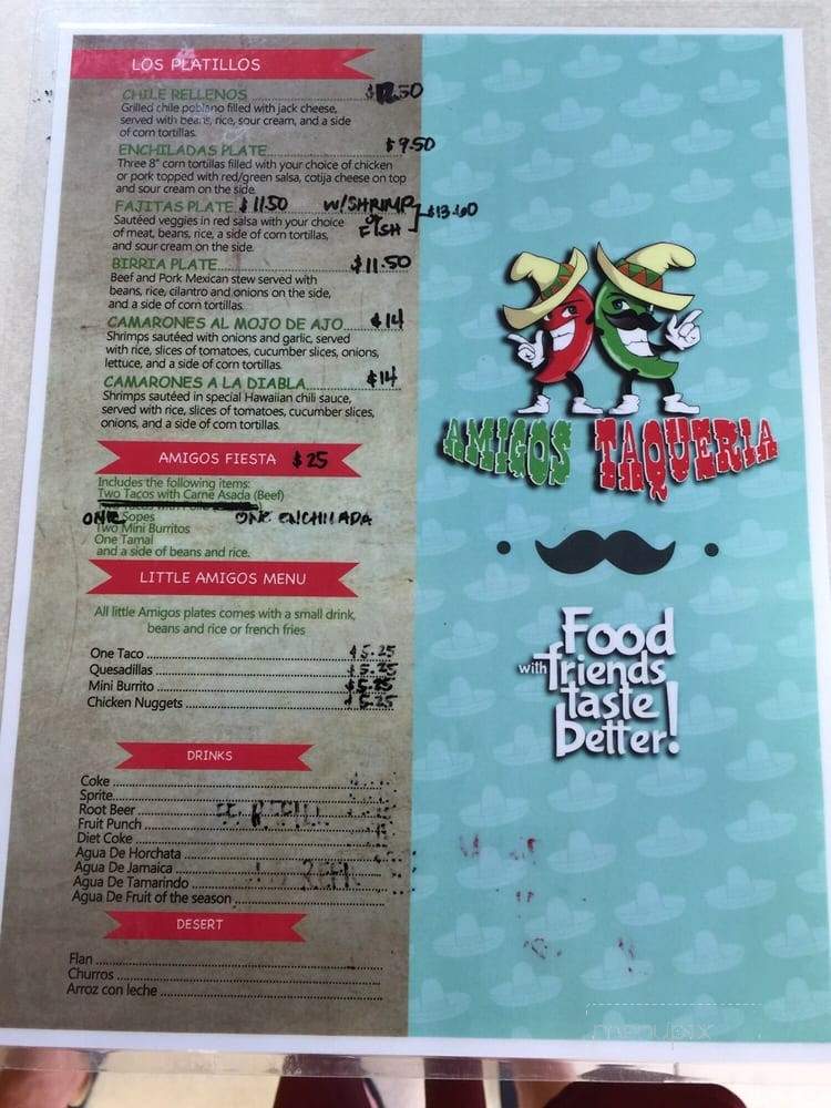 Amigos Taqueria - Hilo, HI menu_pic
