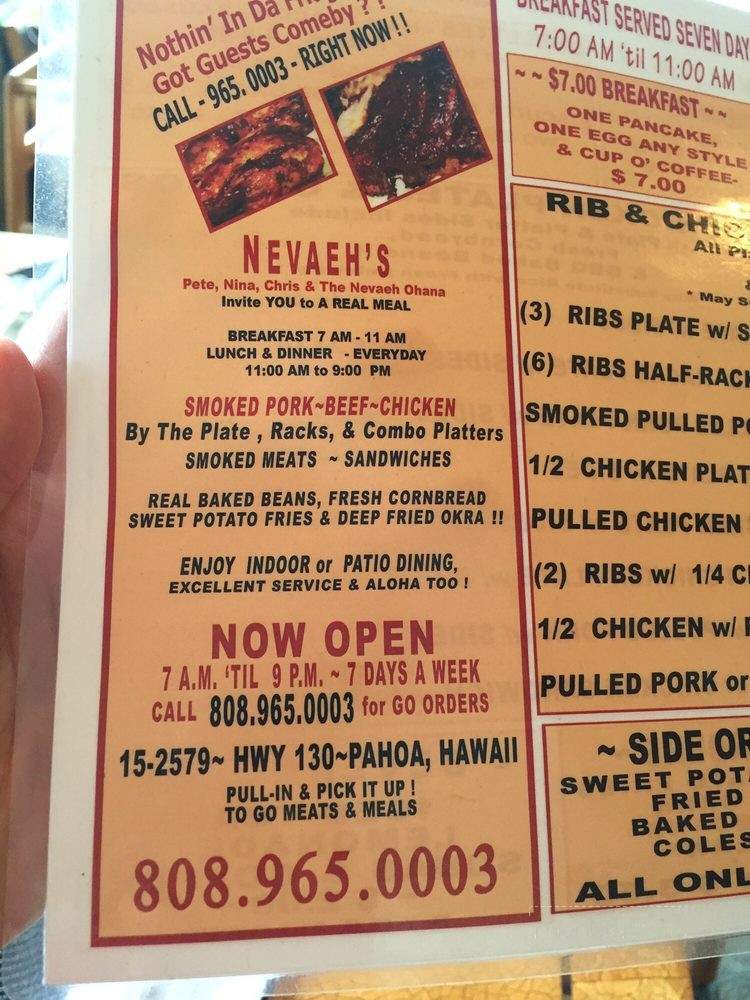Carrisal Cuisine - Keaau, HI menu_pic