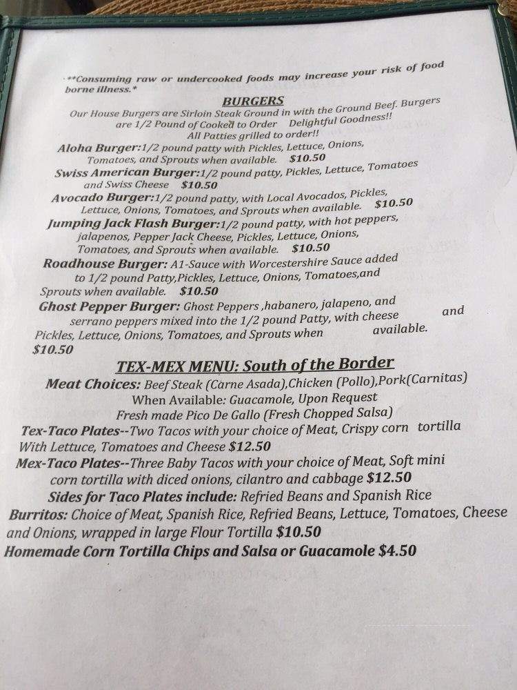 Carrisal Cuisine - Keaau, HI menu_pic