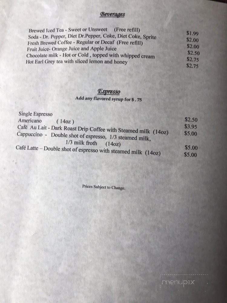 Alexa's Creperie - Hot Springs National Park, AR menu_pic