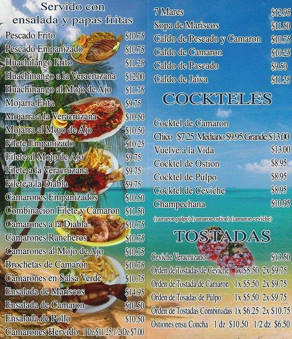 Marisco's El Puerto De Acapulco - Fort Worth, TX menu_pic