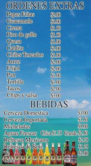 Marisco's El Puerto De Acapulco - Fort Worth, TX menu_pic