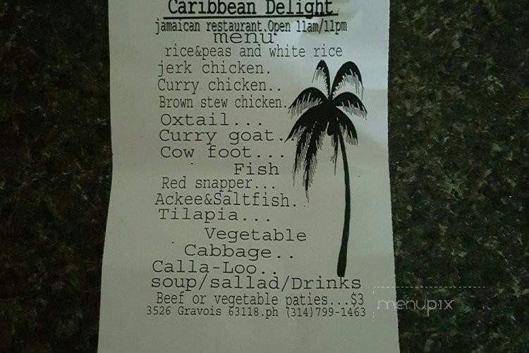 Caribbean Delight - St Louis, MO menu_pic