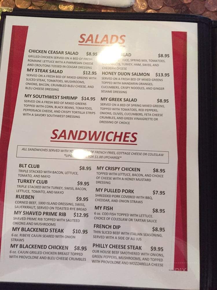 My Place Bar and Grill - McHenry, IL menu_pic
