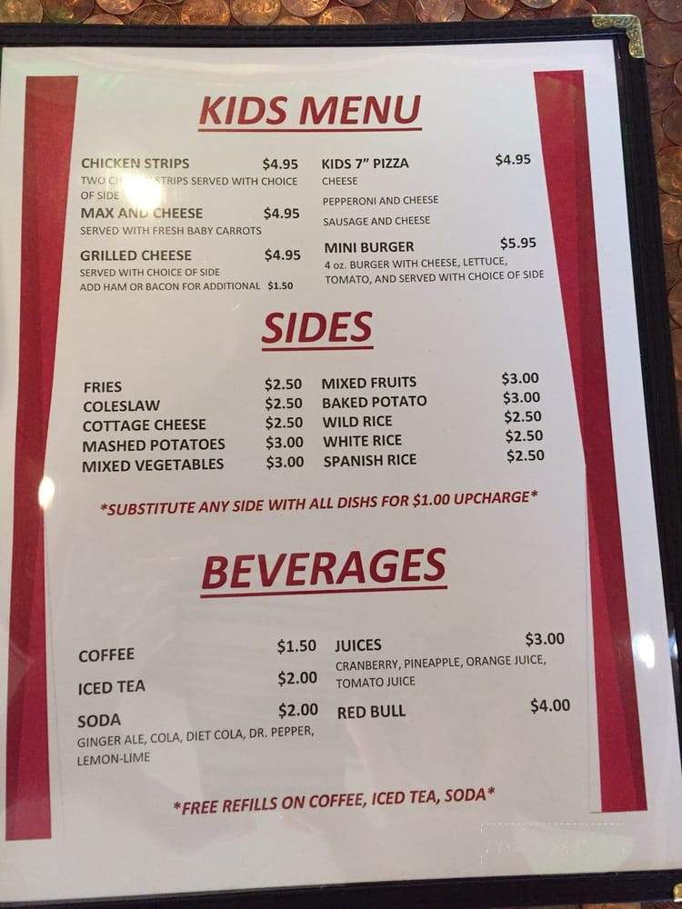 My Place Bar and Grill - McHenry, IL menu_pic