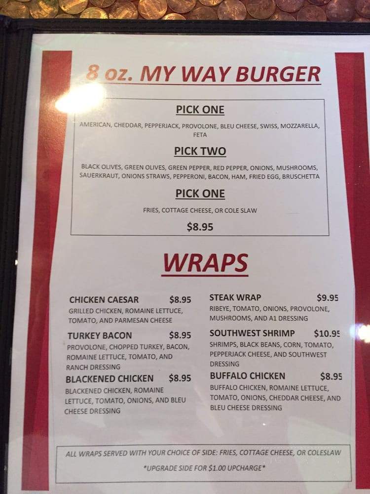 My Place Bar and Grill - McHenry, IL menu_pic