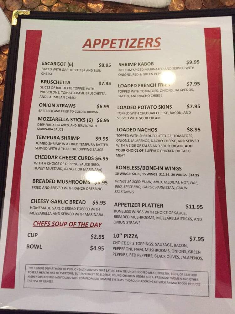 My Place Bar and Grill - McHenry, IL menu_pic
